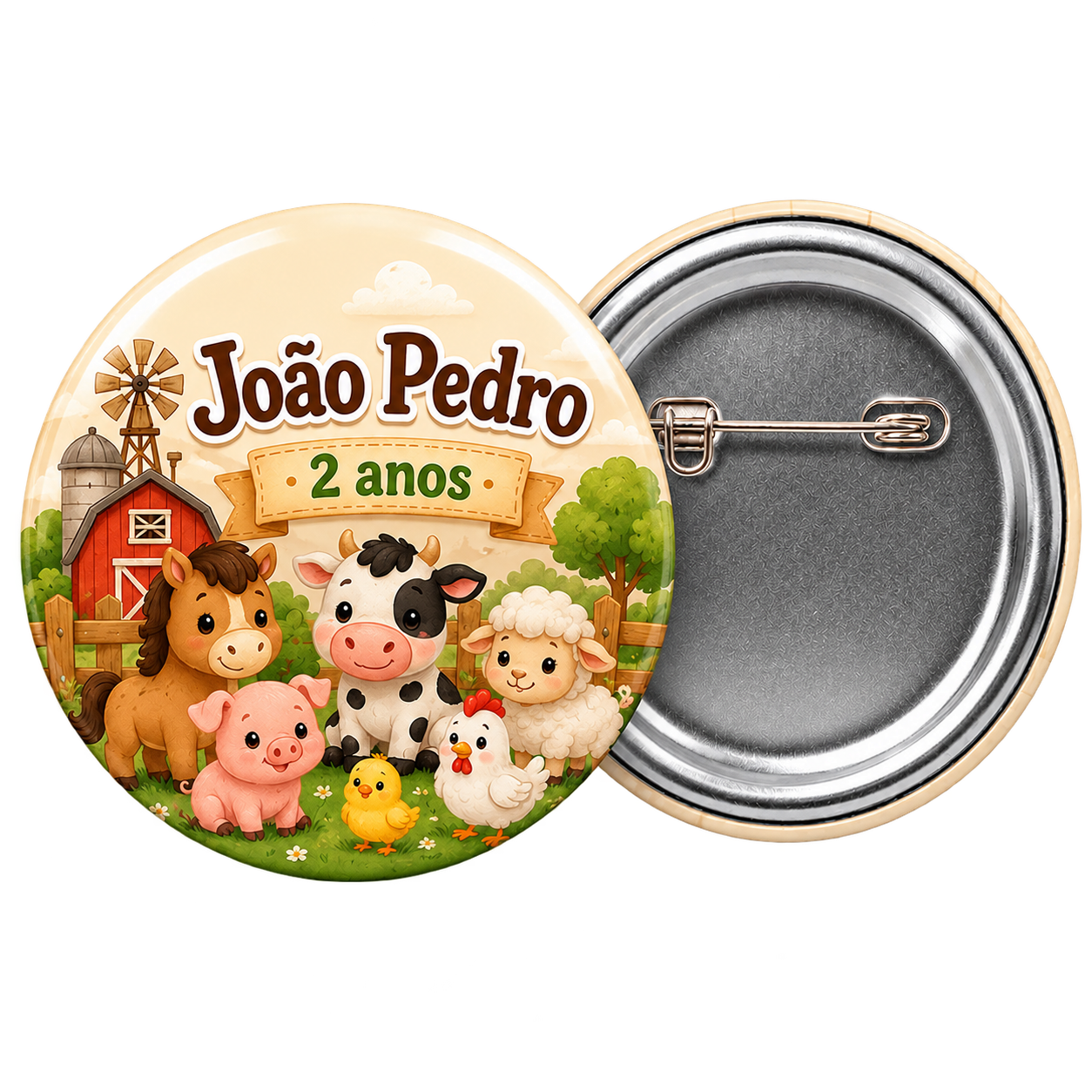 Button Broche João Pedro 2 anos